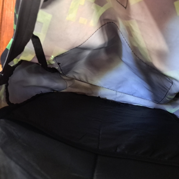 Back-to-School Backpack for Kids, Mojang, Black w/ Green Creepers All Over Print - Picture 13 of 15